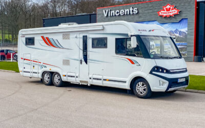 Sålda husbilar och husvagnar 14 KABE-TM I 910 *Hydrauliska stödben *AC bodel *Långbäddar-(2016)