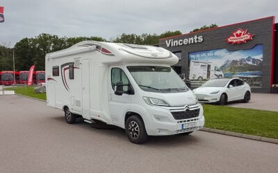 Sålda husbilar och husvagnar 6 P.L.A.-Mister 580 *Långbäddar *5 färdplatser *Taksäng-(2017)