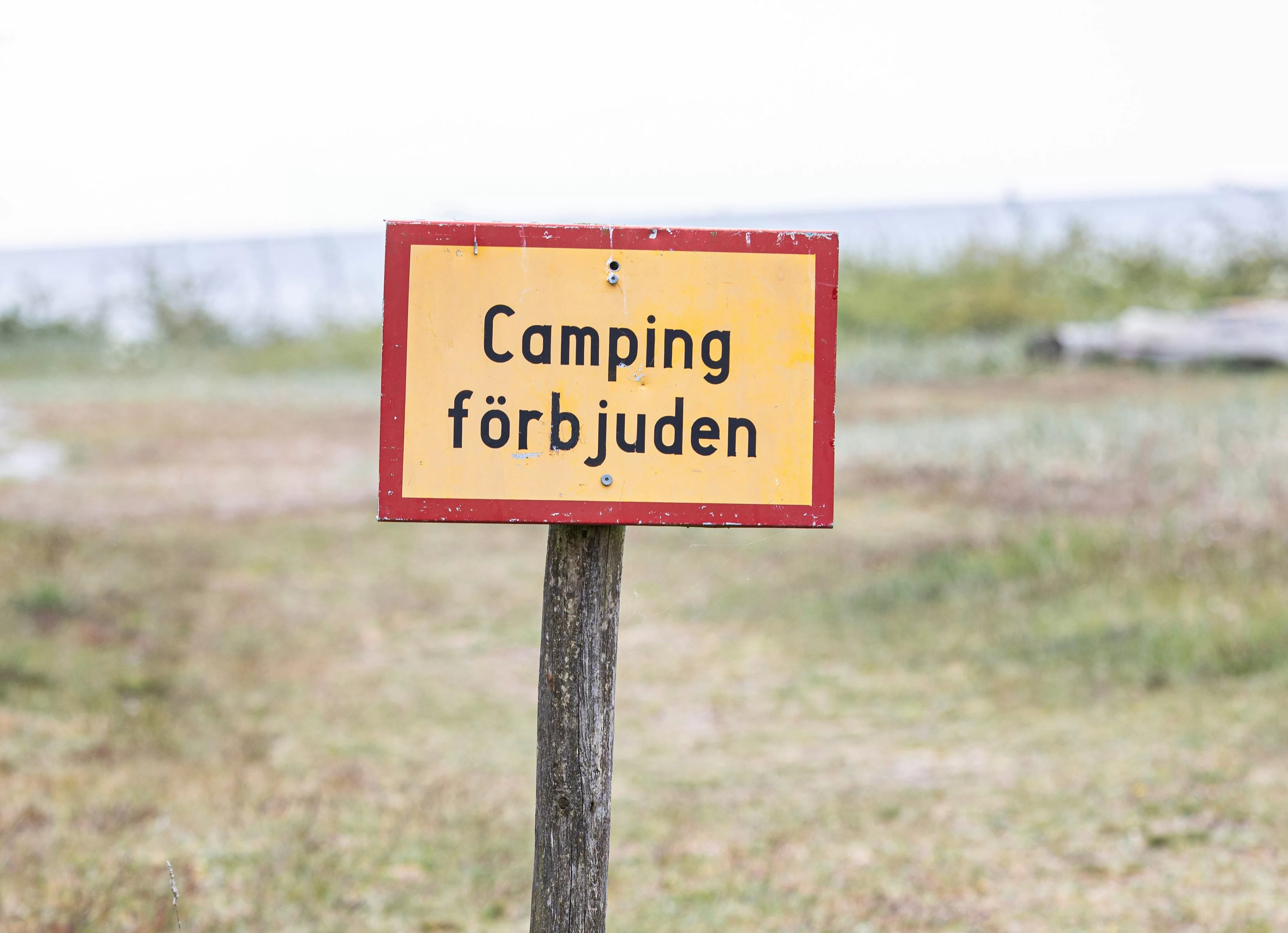 Parkeringskyltar för camping