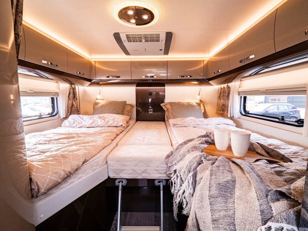 Hobby-Optima Premium T 75 HGE *AC bodel *Långbäddar-(2020)